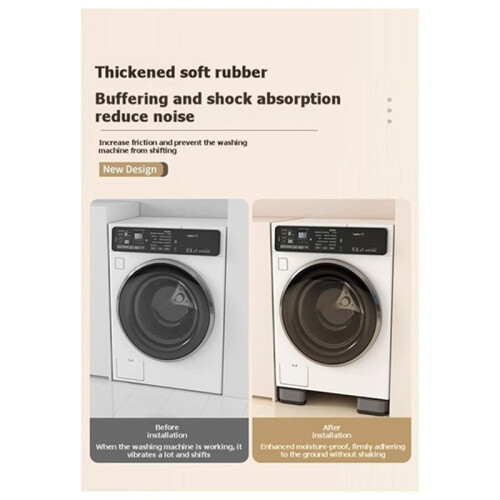 4Pcs Anti Pads for Washing Machine - Non-Slip Height-Increasing Support Stand 2
