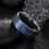 Tioneer wolframkarbidring med floddamaskusdesign 8 mm 4