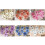 Glitter Artificial Wedding Christmas Flowers Blue 10pcs 5