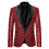 (Silver, S) Men's Gold Sequin Suit ZT-X35 5