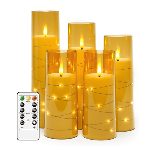 Geurloze LED-kaarsen met timer 1