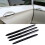 Set di 4 strisce decorative in acciaio inossidabile nero 1