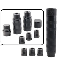 Câmbio traseiro ajustável de 42 a 142 mm em alumínio preto para competição.