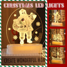 Set de lumini de noapte LEDDecor de Crăciun 3D3 bucăți