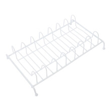 OUNONA metal dish drying rack with vinyl coating