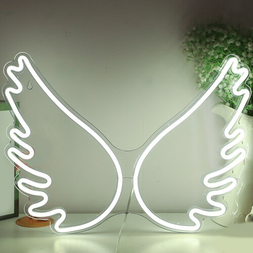 LED jule neonlys engel ornament indendørs dekoration