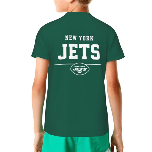 Παιδική κοντομάνικη μπλούζα NY Jets με το λογότυπο της ομάδας ποδοσφαίρου 1