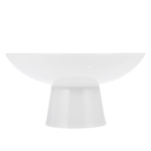 White Ceramic Dessert Plate Stand Tall Tray