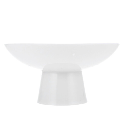 White Ceramic Dessert Plate Stand Tall Tray