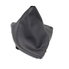 Manschettenknopf links (Fahrerseite) mit Alcantara-Bezug, Aluminium, Natur