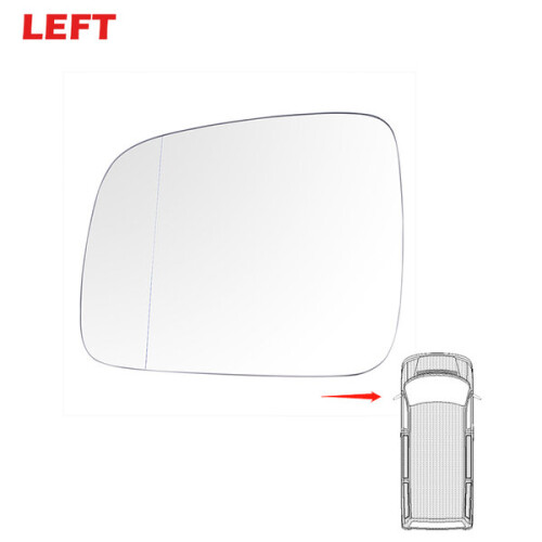 Side rearview mirror glass heated fog doors heated
