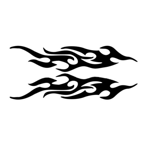 DIY sticker flame adhesive vinyl waterproof vinyl