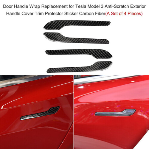Car door style handle wrap for Tesla Model 3, protection