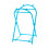 Trash Bag Holder Stand Blue Foldable Hanging Rack 2