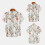 (C60, M) Men's Floral Short Sleeve Button-Down Shirt 4