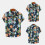 (C60, M) Men's Floral Short Sleeve Button-Down Shirt 5