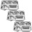 Stainless Steel Divided Cafeteria Tray 3 pcs 3