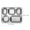 Stainless Steel Divided Cafeteria Tray 3 pcs 4