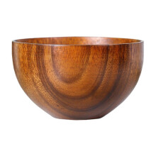 Bol de madera para ensalada, ideal para frutas y verduras (tamaño grande).