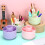 Rotating Pen Holder Desktop Organizer 5-Slot 4