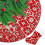 Weihnachtsbaumdecke rot, 48 Zoll, mit Strümpfen 1