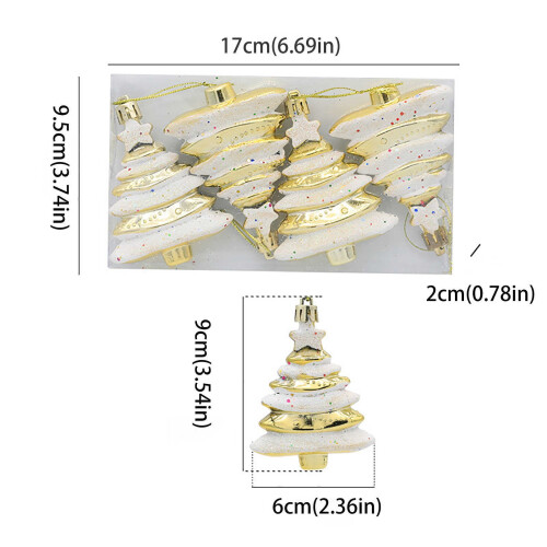 Décorations de Noël pour sapin (12 pièces) 2