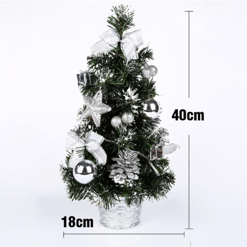 Pre-Lit Mini Artificial Christmas Tree Green Crestwood 2