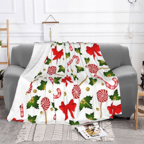 Couverture polaire de Noël douce et confortable, 203 x 152 cm 2