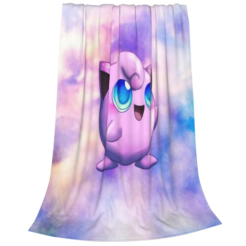 Ριχτάρι κουβέρτας φανέλας anime Jigglypuff 150x200 εκ. 1