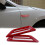 2 grilles décoratives pour voiture, entrée d'air latérale 1