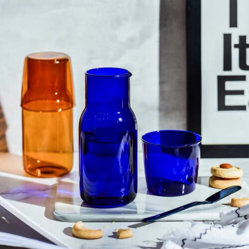Σετ Γυάλινης Καράφας Κομοδίνου 500ML