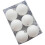 Witte kerstboomversieringen (ballen) onbreekbaar (6 stuks) 1