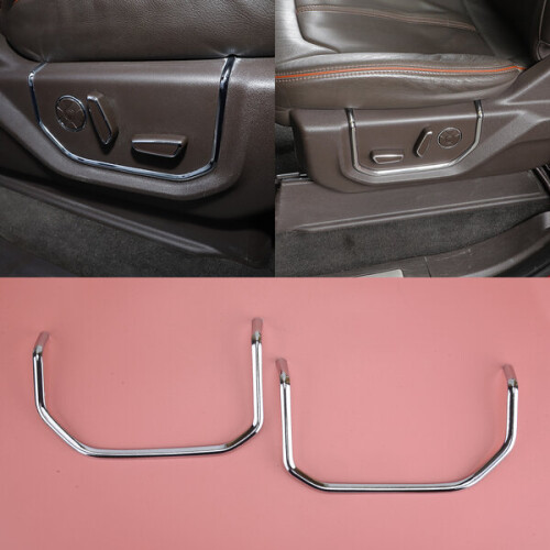 2Pcs Car Front Seat Adjustment Panel Button Straps