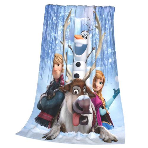 Frozen fleece tæppe til mænd og kvinder 80x60 tommer 2