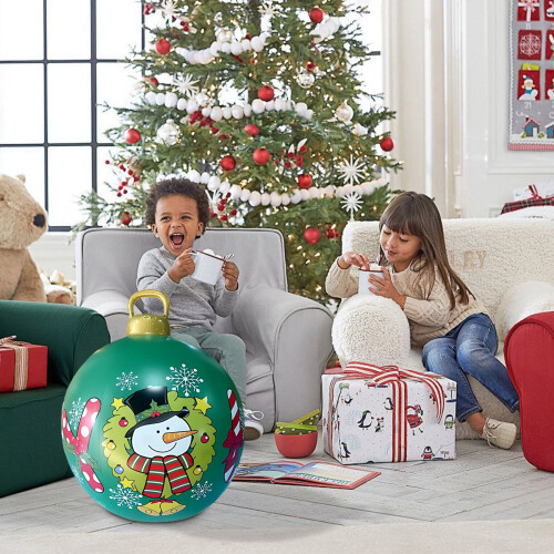 24-Zoll-PVC-aufblasbare Weihnachtskugel für den Außenbereich