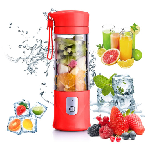 DIYOO Portable Blender Cup Red 27.05 oz Type-C Rechargeable