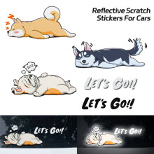 3 pegatinas reflectantes decorativas para coche