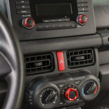 3 stuks rode handbediende volumeschakelaars voor auto-airconditioning