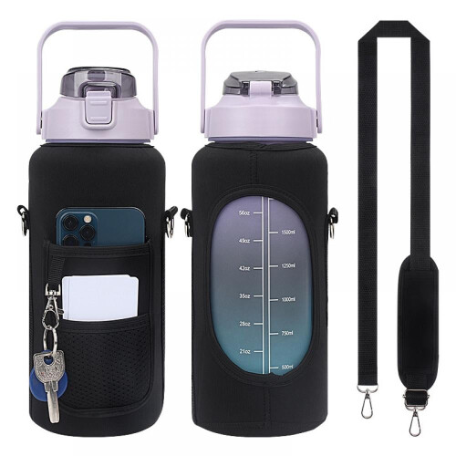 Housse pour bouteille d'eau d'un demi-gallon avec sangle 1