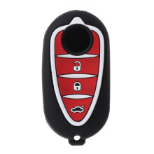 Funda de silicona de 3 botones para llave de coche Alfa MIT 159