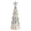 Illuminated Glass Christmas Tree LED Silver 12-inch 1