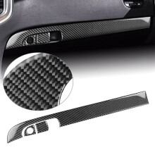 3 pegatinas de fibra de carbono para coche, calcomanías para el salpicadero del copiloto