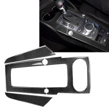 3 stuks interieurstickers/schakelpaneelbekleding van koolstofvezel voor Audi A3
