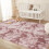 Plush tie-dye rug 5