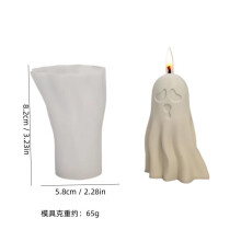 (03) New Pumpkin Ghost Candle Mold Handmade Halloween Creative Cute Monster Gypsum Concrete Silicone Mold 3D Scented Crafts Ornaments