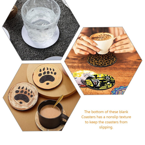 Sublimation Coaster Blank Round Heat Transfer Pad 24 pcs 1