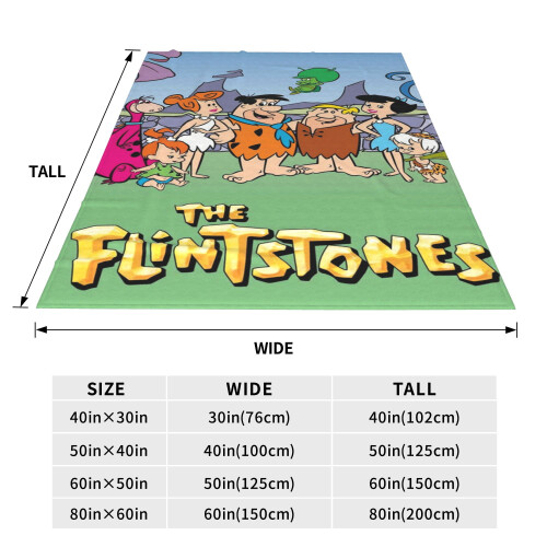 Flintstones Plush Throw Blanket50x60Inches 2