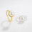 Anello con perla sintetica, argento, 1 pezzo PHH5-L149 3