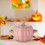 Cocotte en céramique en forme de citrouille avec couvercle 4