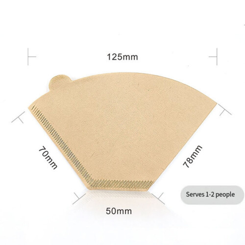 Fan Coffee Paper Filter #4 Thickened Pulp 100 Count 2